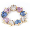 Wholesale Healing Agate Pendant Reiki Crystal Cluster Love Shaped Necklace Pendant for Gifts