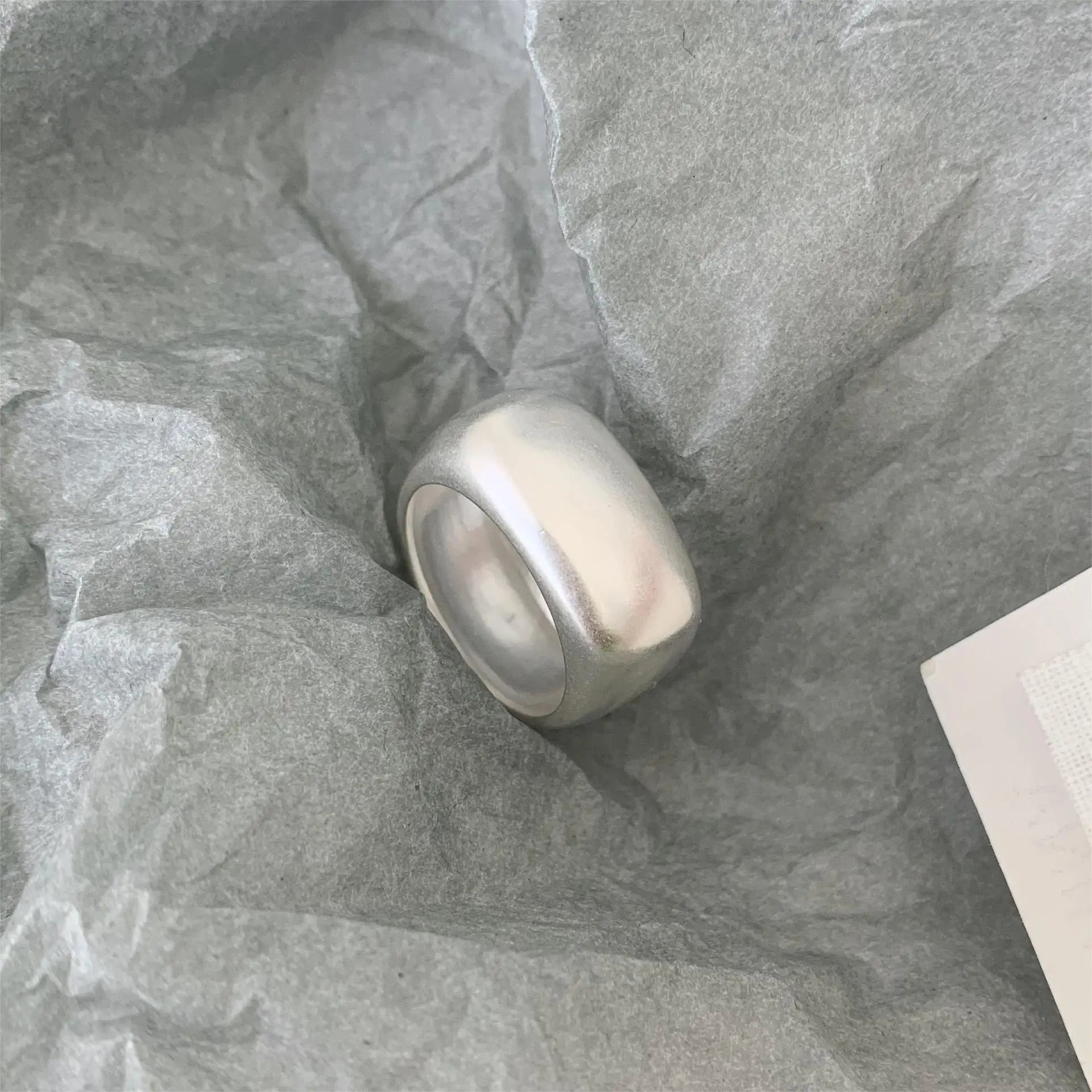 925 Sterling Silver Chunky Rings Jewelry Popular Design Dome Band Ring Women