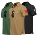 Men's Tactical Short Sleeve Blank T Shirt Cargo Tactical Shirt Pullover Outdoor T-Shirt Combat Custom Polo Shirt