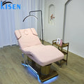 Modern Design 4 Motors Beauty Salon Custom Electric Eyelash Facial Bed Curved Lash Bed Adjustable Massage Table for Clinic