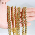 Wholesale Au750 Gold 18k Real Bulk Rope Chains 18k Pure Gold Jewelry Yellow Gold Necklace Jewelry Oro 18k Original Gold 18k