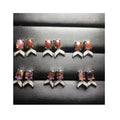 Hand Made 925 Sterling Silver Fine Jewelry Natural Auralite 23 Mermaid Tail Stud Earrings