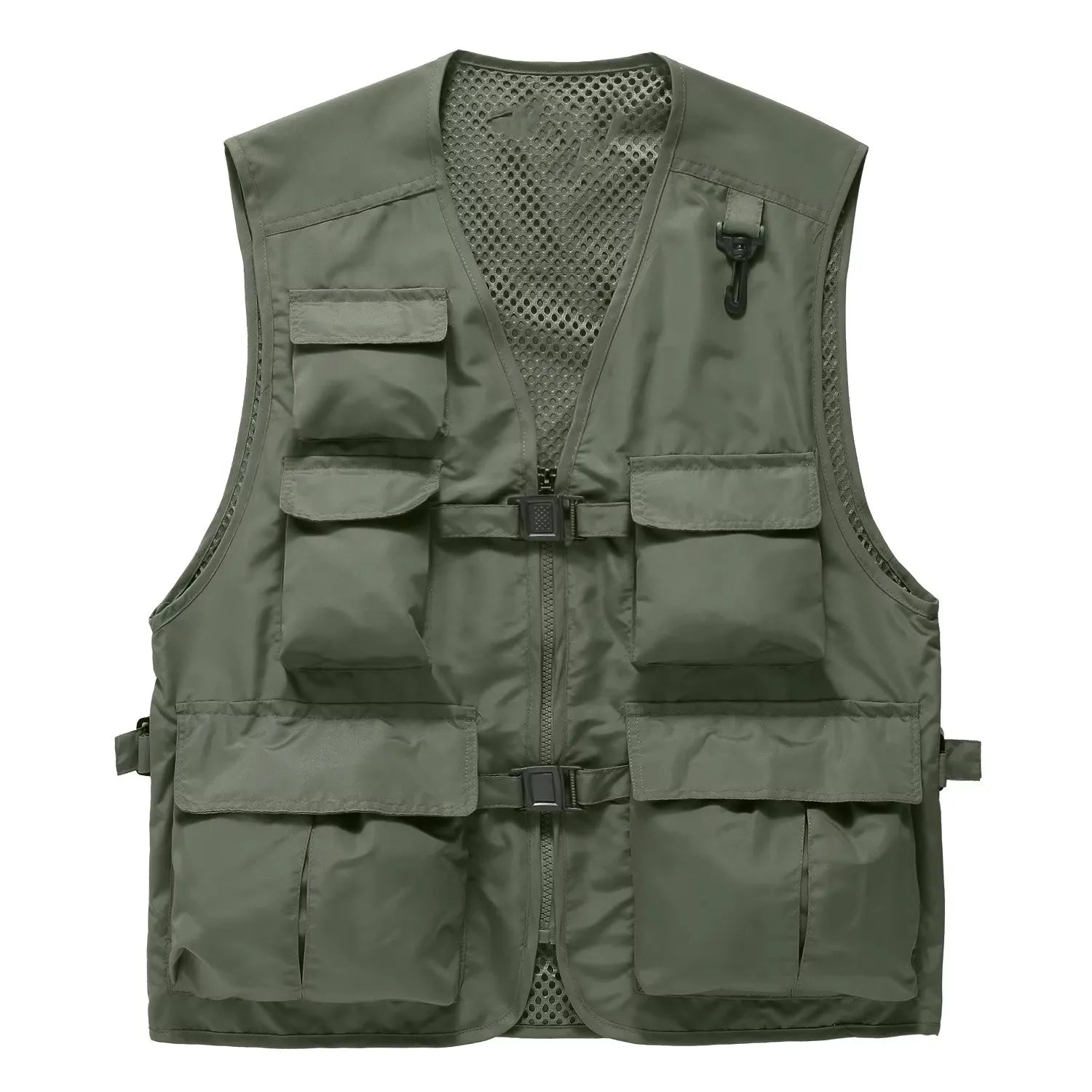 New Outdoor Nylon Fishing Vest Custom Short Vest Multi Pocket Life Jacket