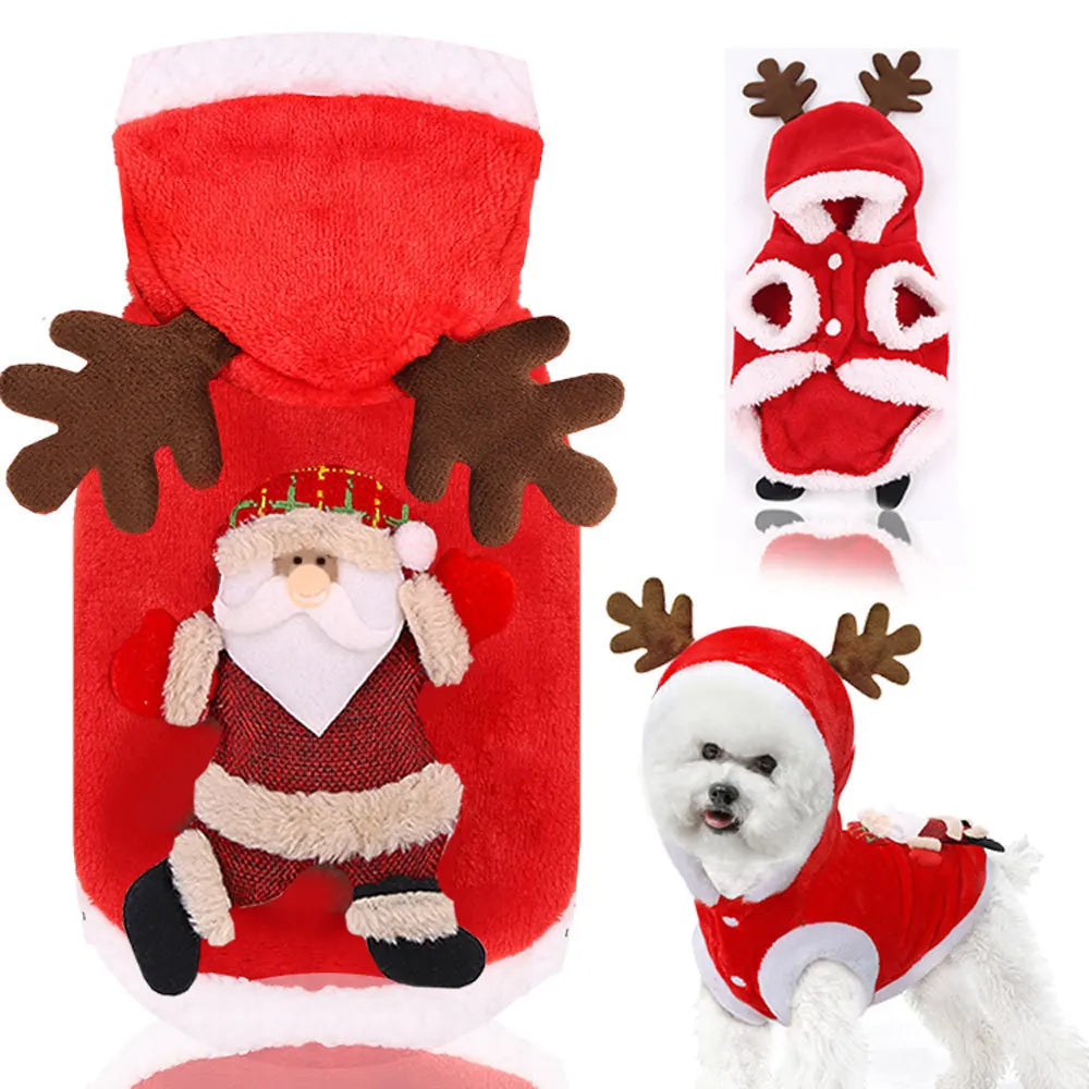 Wholesale Christmas Medium Large Dog Hoodie Gift Clothes Ornament