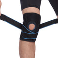 Gel Cushioned Breathable Adjustable Compression Knee Support Brace with Compression Elastic Strap for Running Basketball