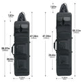 70/85/100/120/140/150 Inch Outdoor Tactical Range Long Gun Case with Double Gun Storage Protection Hunting Carrying Bag