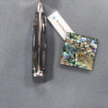 Pre-cut Polished Acrylic Plastic DIY Knife Handle Semi Clear Transparent ABS Abalone Shell DisC for Skeleton Full Tang Scales