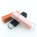 Pink Black Orange square Plastic Lip Gloss Tube with Brush Applicator Empty 5ml Refillable Lip Gloss Tubes for Making up