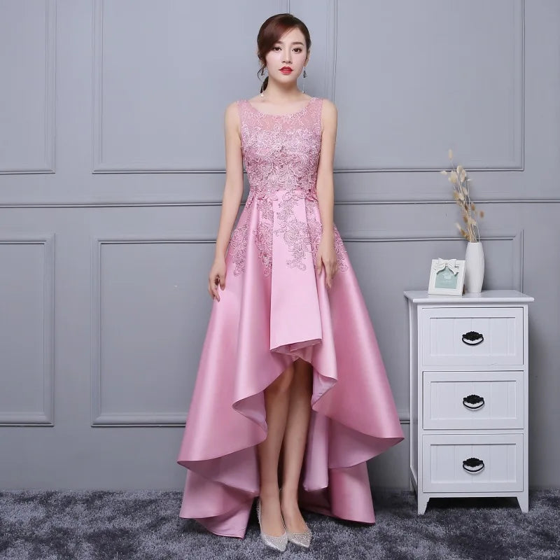 XS-3XL Dignified Dinner Dress Graduation Season Party Dress Sleeveless Lace Worsted Bridesmaid Dresses