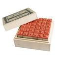 Hot Selling Custom Wooden Rubber Alphabet Letter Number Stamp Seal Set for Kids