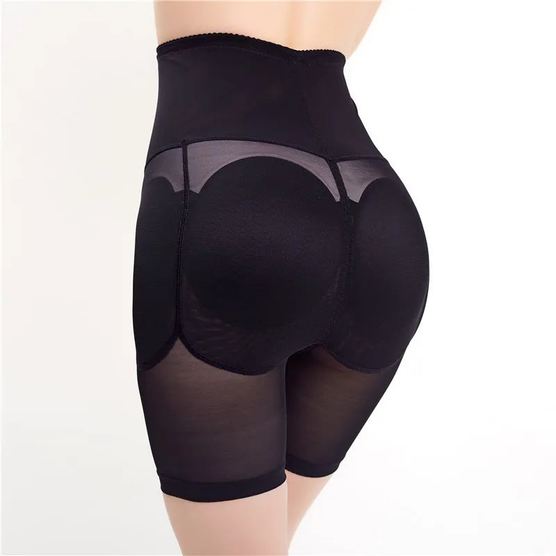 Women's Shapewear Butt Lifter Seamless High Waist Padded Panty Body Shaper 4 Pcs Pad Back Side Enhancer Hip Pads Forge Buttock