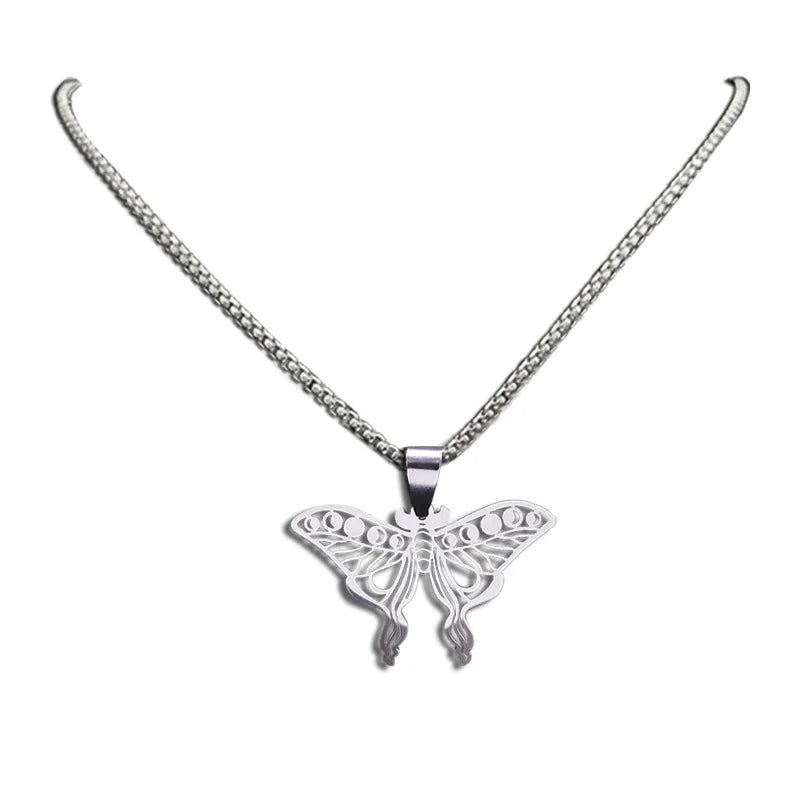Wholesale Yk Stainless Steel butterfly Necklace