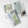 RINGNOTE PP Disc Bound Frosted Easy to Flip Through Secure Refillable Pocket Banknote Sticker Storage Display Book Show Album