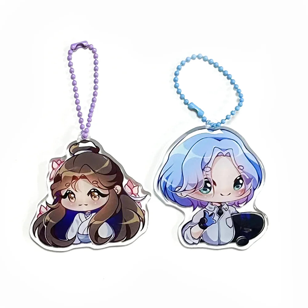 Plastic Keychain Clear Holographic Acrylic Keychain Customize Your Own Design Double Sided Printing Charm
