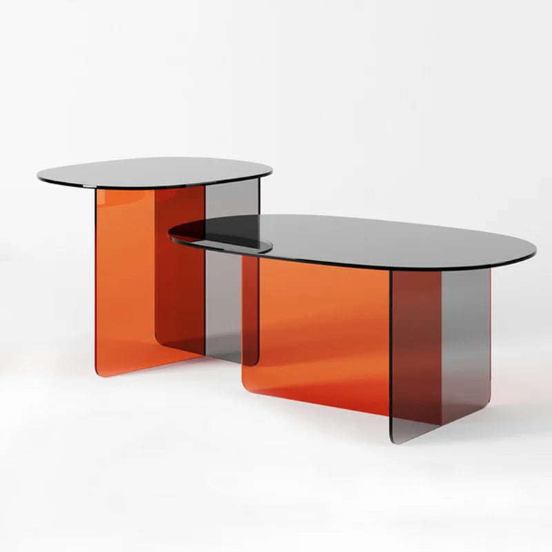 The Factory Price  Round Side Table Bedroom Simple Colorful Table Color Acrylic Coffee Tables