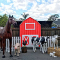 Outdoor Animal Statue Factory Price Modern Large Fiberglass Cow Giraffe Elephant Statue Props for Sale
