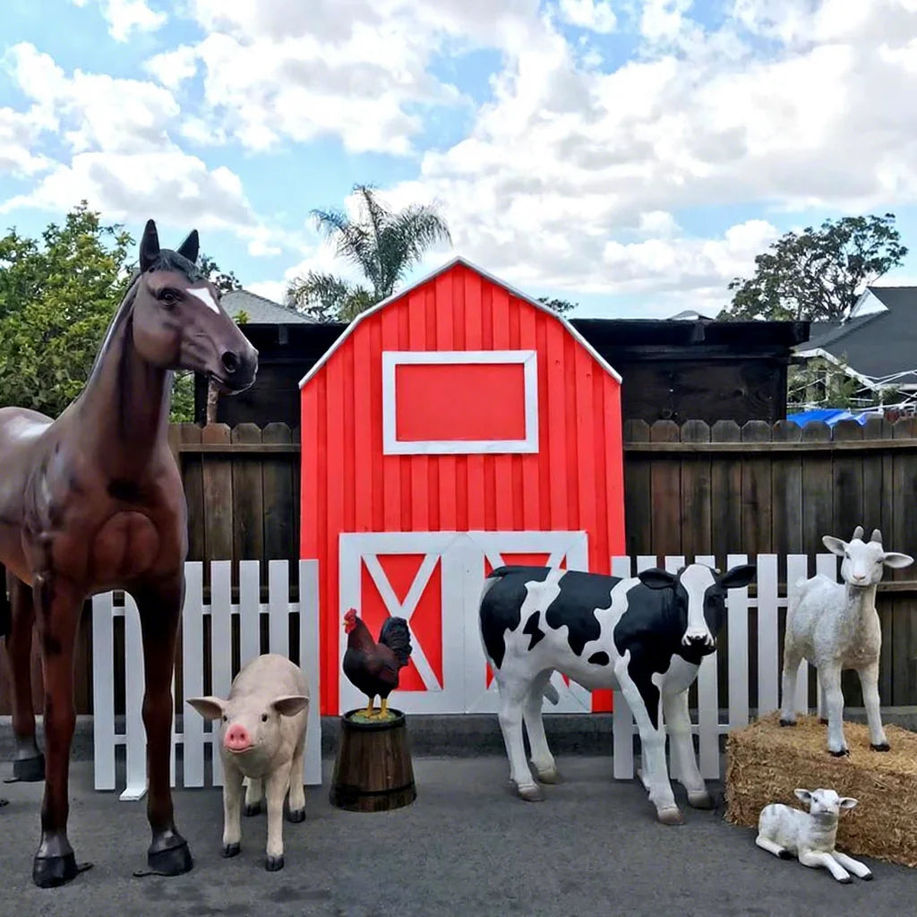 Outdoor Animal Statue Factory Price Modern Large Fiberglass Cow Giraffe Elephant Statue Props for Sale