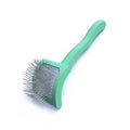 Goldpets OEM 61x190mm Pet Grooming Dog Slicker Brush Extra Long Pin Curved Back Small Size Spazzola Per Animali Soft Pet Brush