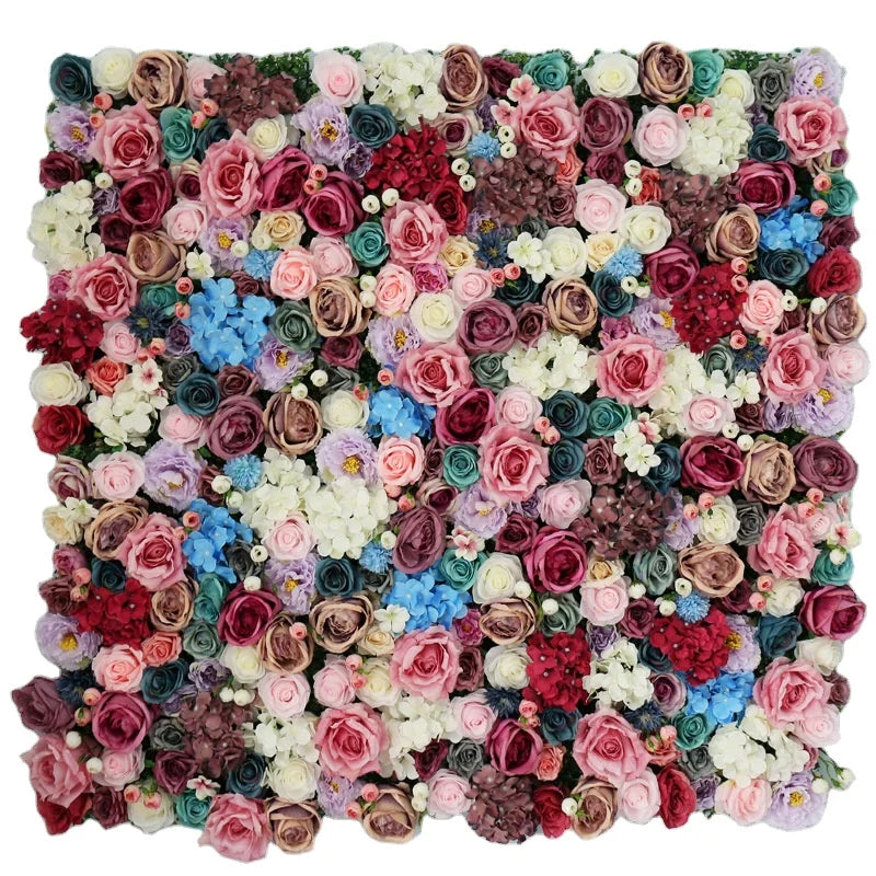 RSH Wedding Decoration Artificial Silk Rose Hydrangea Peony Wedding Flower Wall Backdrop