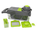 14-in-1 Grey Kitchen Mandoline Etable Slicer Mini Dicer Chopper Cutter for Fruit Etable for Onion Potato Salad Etable Chopper