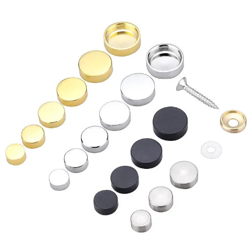 Brass Copper Flat Glass Mirror Screw Decorative Cap Advertising Glass Fixing Screws