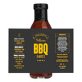 Custom Self Adhesive Glass BBQ Sauce Bottle Label Printing Waterproof Bottle Food Label for Barbecue Cooking Kitchen Products