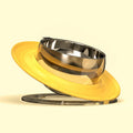 ZMaker UFO Design Anti-Slip Dog Food Bowl and Water Bowl Stainless Steel Double Pet Feeder Bowl