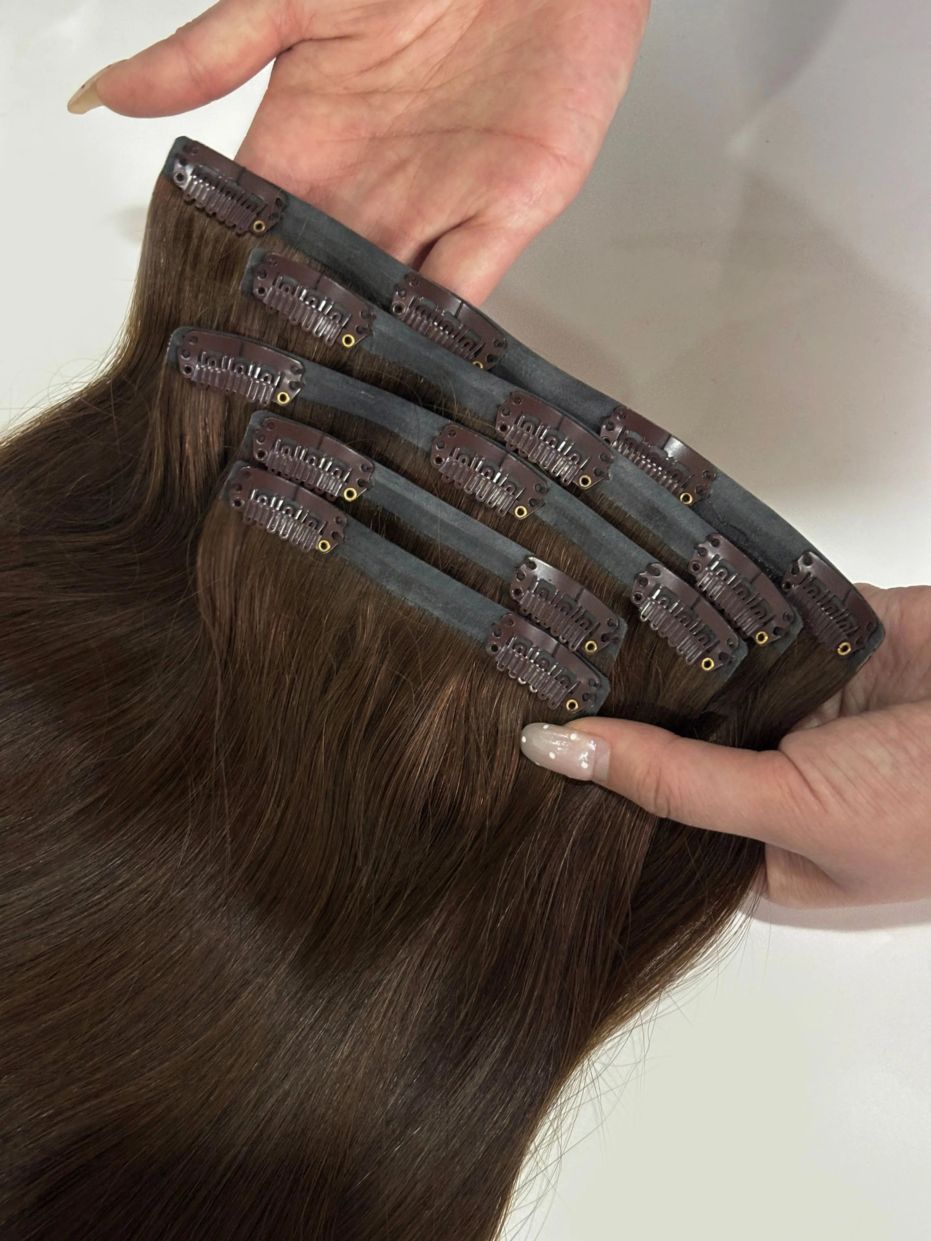 2026 Invisible Clip-on Remy Hair Follicle Extension Comfortable Injection Machine Double Weft All Colors Suitable