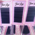 Custom 0.03 0.05 0.07 J B CC Fluffy Lash Velvet Eyelash Extension Supplies Trays Cashmere Matte Black Individual Lash Extension
