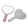 Customized Pocket Mirror Luxury Rhinestone Mirror Hand-held Makeup Mirror Foldable Portable