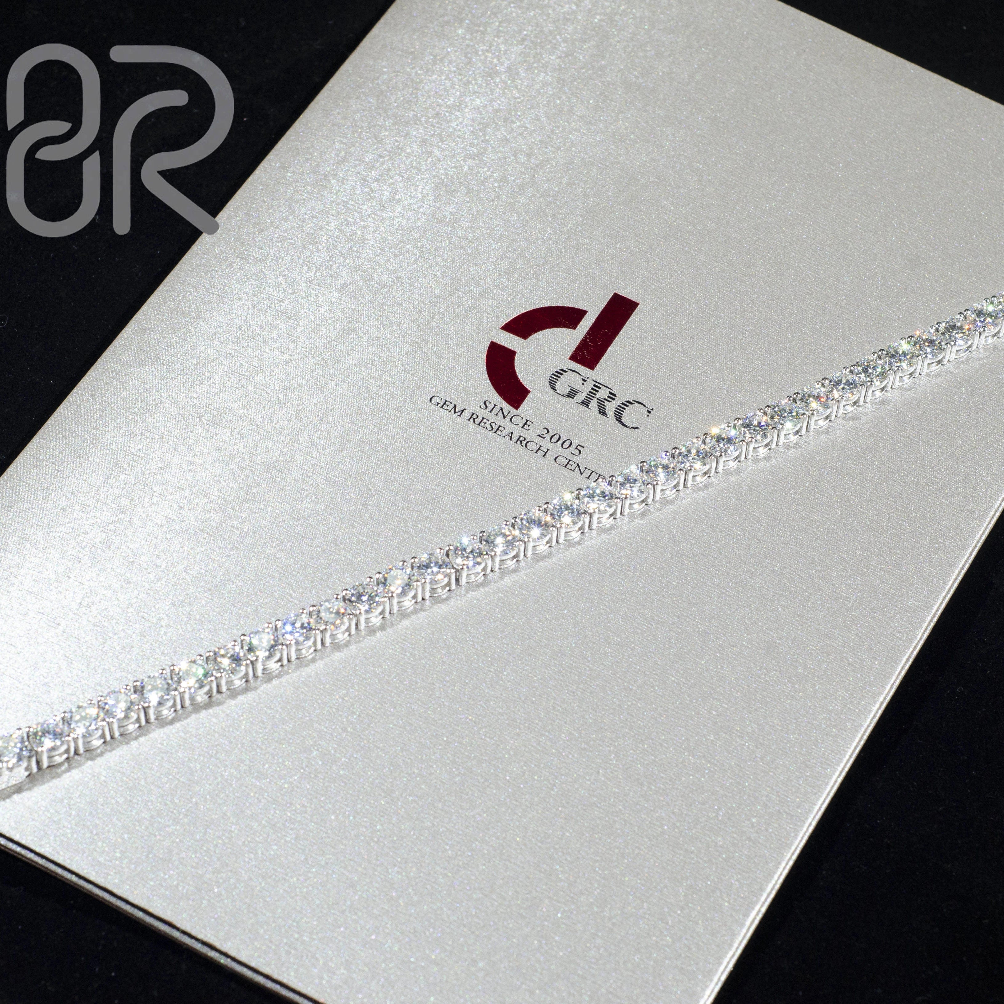 4x6mm 8" VVS Moissanite Tennis Bracelet Chain Custom Thick Bling Emerald 925 Sterling Silver Fine Jewelry