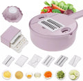 10 in 1 Kitchen Multipurpose Vegetable Julienne Spiralizer Mandoline Shredder with Guard and Drain Basket