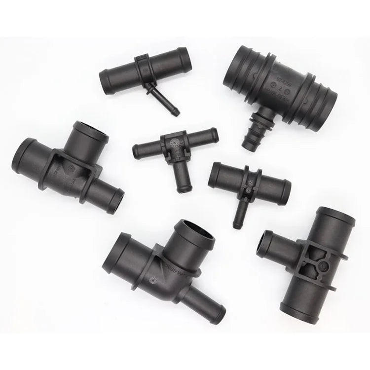 Factory Custom Inject Making Parts OEM ODM PA66 Gf30 PC Plastic Injection Mould Pipe Fitting Moding Plastic Parts