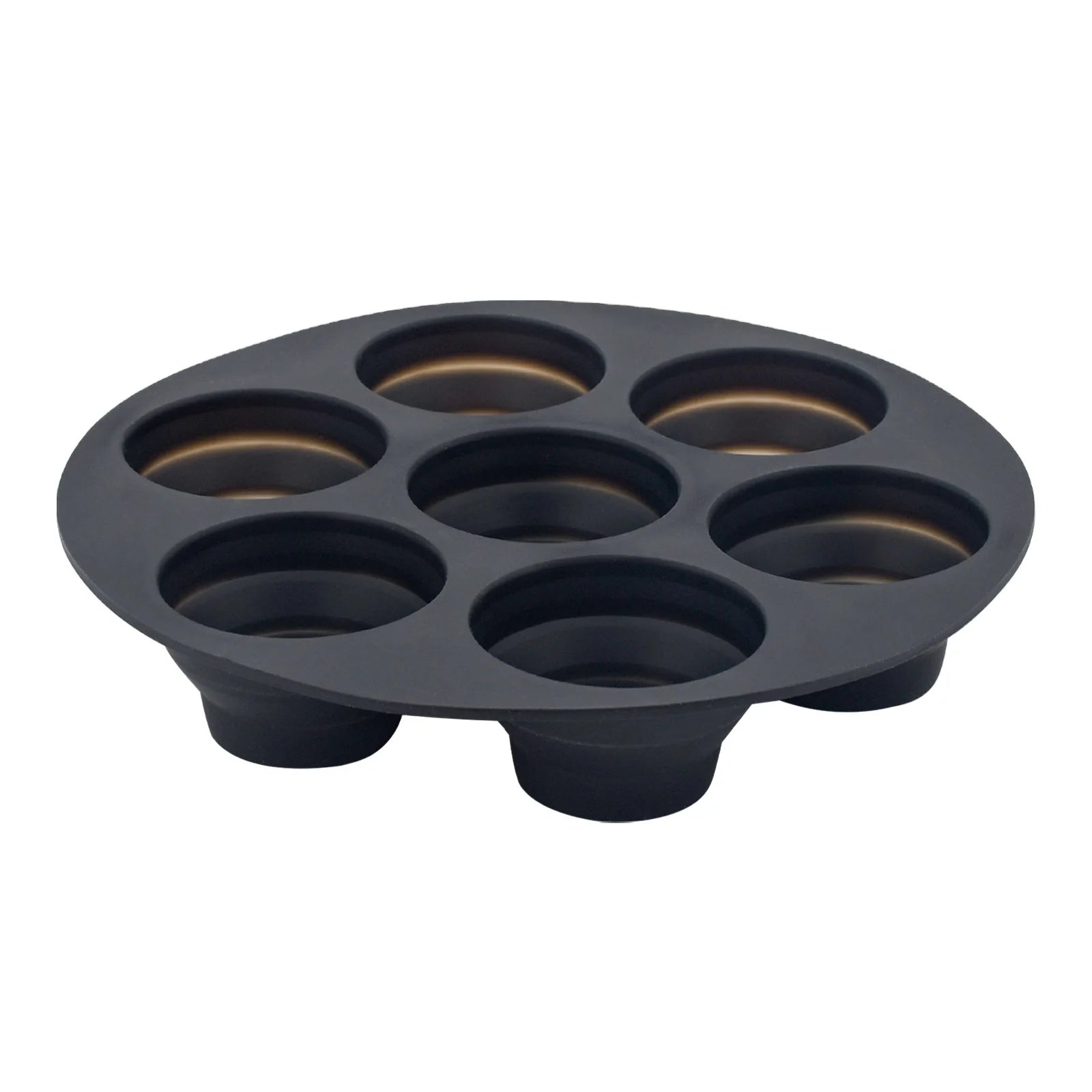 Hot Seven-Hole round Silicone Cake Mold Folding Feature Ice Cube Baking Tool