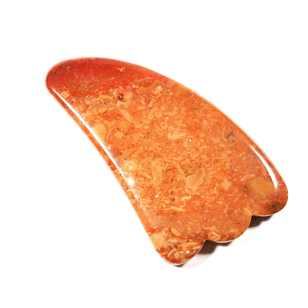 Huiying Natural Shaped Mookaite jasper Stone Jasper Gua Sha Board Claw Massage Tools Slimming Board