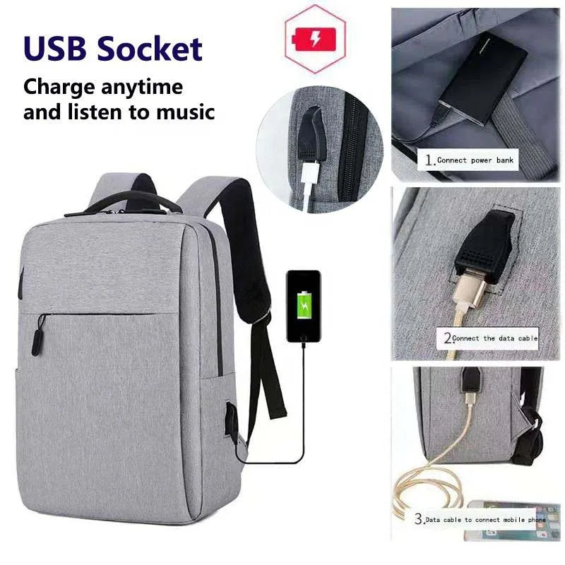 Business Fashion Bagpack Charging Custom Men Usb Anti Theft Travel Smart Waterproof 15.6 Inch Laptop Backpacks Bag