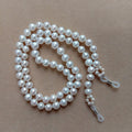 Good Quality Eyewear Cord Necklace Made of Nature Freshwater Pearl With Round Pearl Good Gift for Woman Mini Pearl on Both End