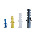 Fish Type Barbed New Free Sample 5mm X 33mm Nylon Plastic Dowel Expansion Green Self Drilling TiCN Coated Anchor Wall Plug M8