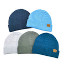 Recycled Acrylic Knit Short Cuff Trawler Winter Watch Cap Docker Hat Fisherman Beanie