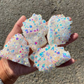 Wholesale Natural Titanium Angel Aura Quartz Geode Cluster Healing Stones Crystal rainbow Cluster for Gifts