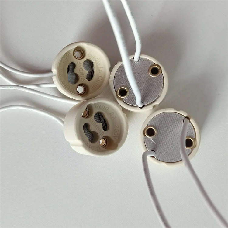 High Temperature Resistant Ceramic Lamp Holder GU10 Lamp Holder GU10 LED Lamp Holder Widely Used for Aging Lighting