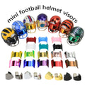 Display Chrome American Mini Football Helmet Visor Clear With Clips Universal Fit for Collectors and Display