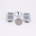 Custom UV Printing Dome Golf Ball Markers Magnetic Hat Clips