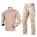 Digital Desert Frog Suit Breathable Woven Tactical Training Uniform Ripstop OEM Set