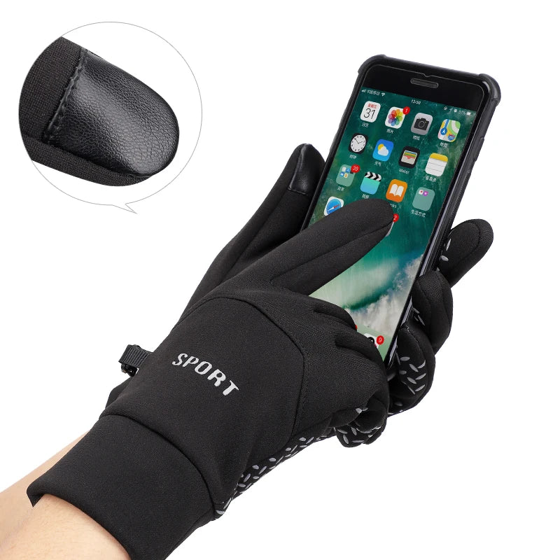 Wholesale Winter Men Waterproof Running Riding Gloves