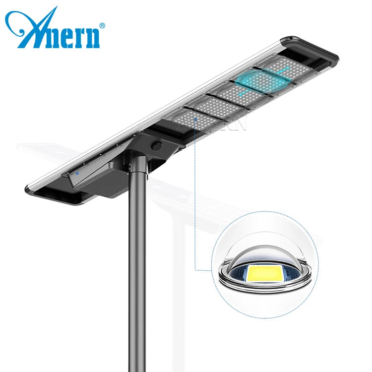 Anern High Bright 80w Integrated Solar Street Light with Battery Backup