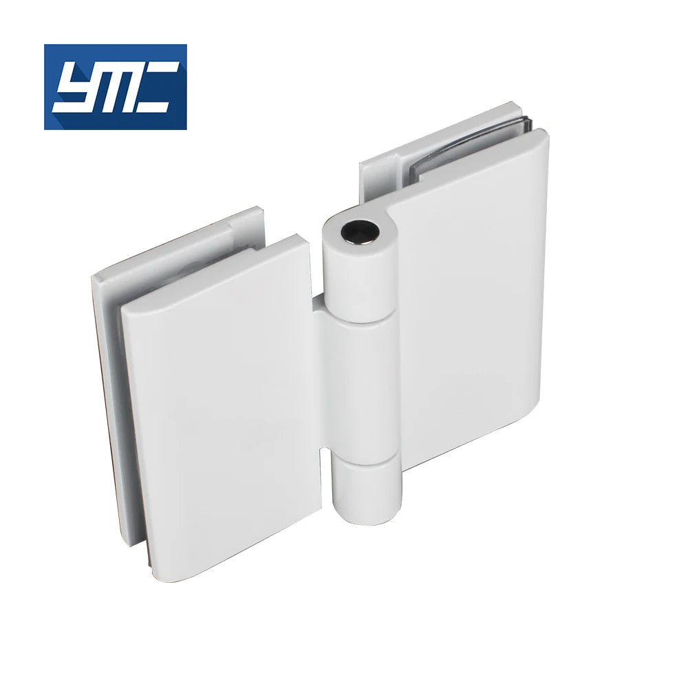 Factory Customization Modern Bathroom Accessories Zinc Alloy Shower Hinge Bevel Edge Glass Door Glass Wall 180 Degrees Opening