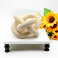 3-Link Wood Chain Creative Retro Wood Knot Decor for Bookshelf Desk Living Room Coffee Table Farmhouse Wood Decor Ornament