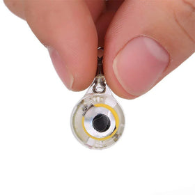 Mini LED Light Fishing Lure IP65 Green Emitting Squid Bait Deep Drop Underwater Eye Shape Design for Attracting Fish