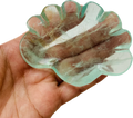 Wholesale Natural Healing Energy Crystal Fluorite Bowl Green Fluorite Carved Shell Bowl